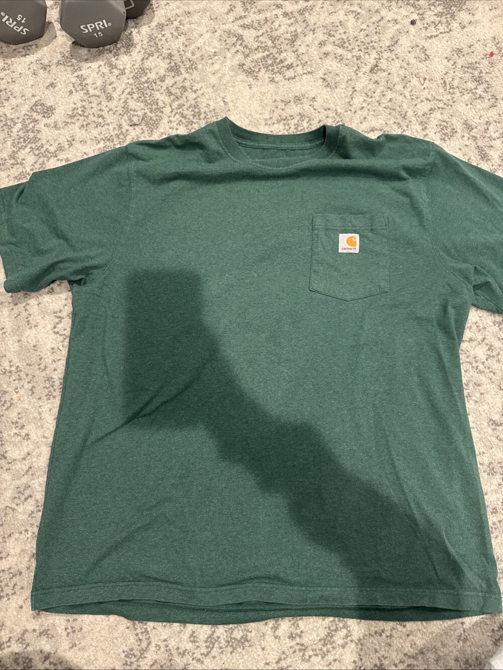 Carhartt Men's K87-M Loose Fit Pocket T-Shirt XL Green Short Sleeve Workwear